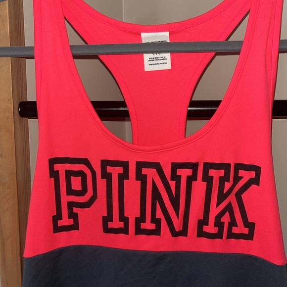 PINK Victoria's Secret Neon Pink Tank Size Large - Picture 2 of 4
